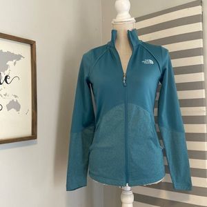 The North Face Turquoise Women's Full Zipper Fleece Jacket Size XS